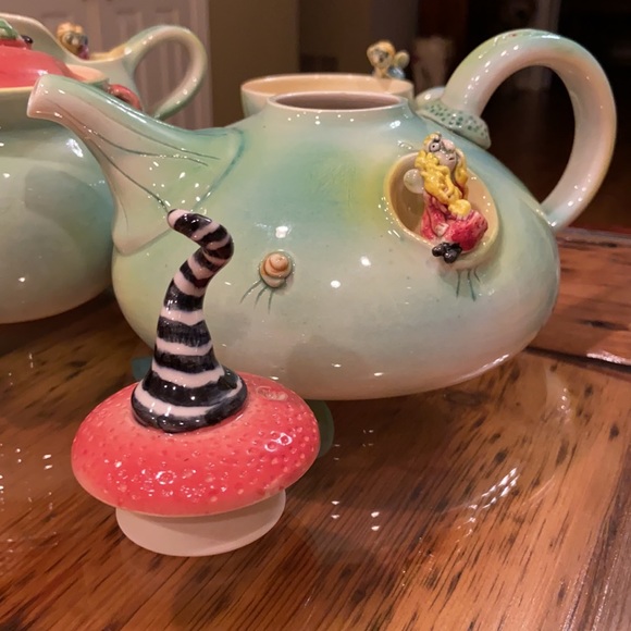 Whimsical tea set handmade and unique - Picture 2 of 11